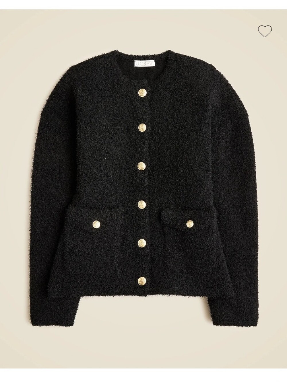 NWT J. Crew Cinched-Waist Sweater Jacket, Size Large